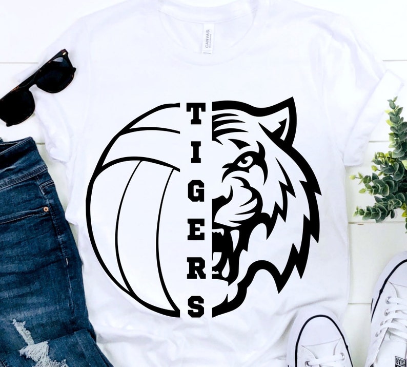 Download Tigers SVG Volleyball SVG Tigers Volleyball T-shirt Design ...