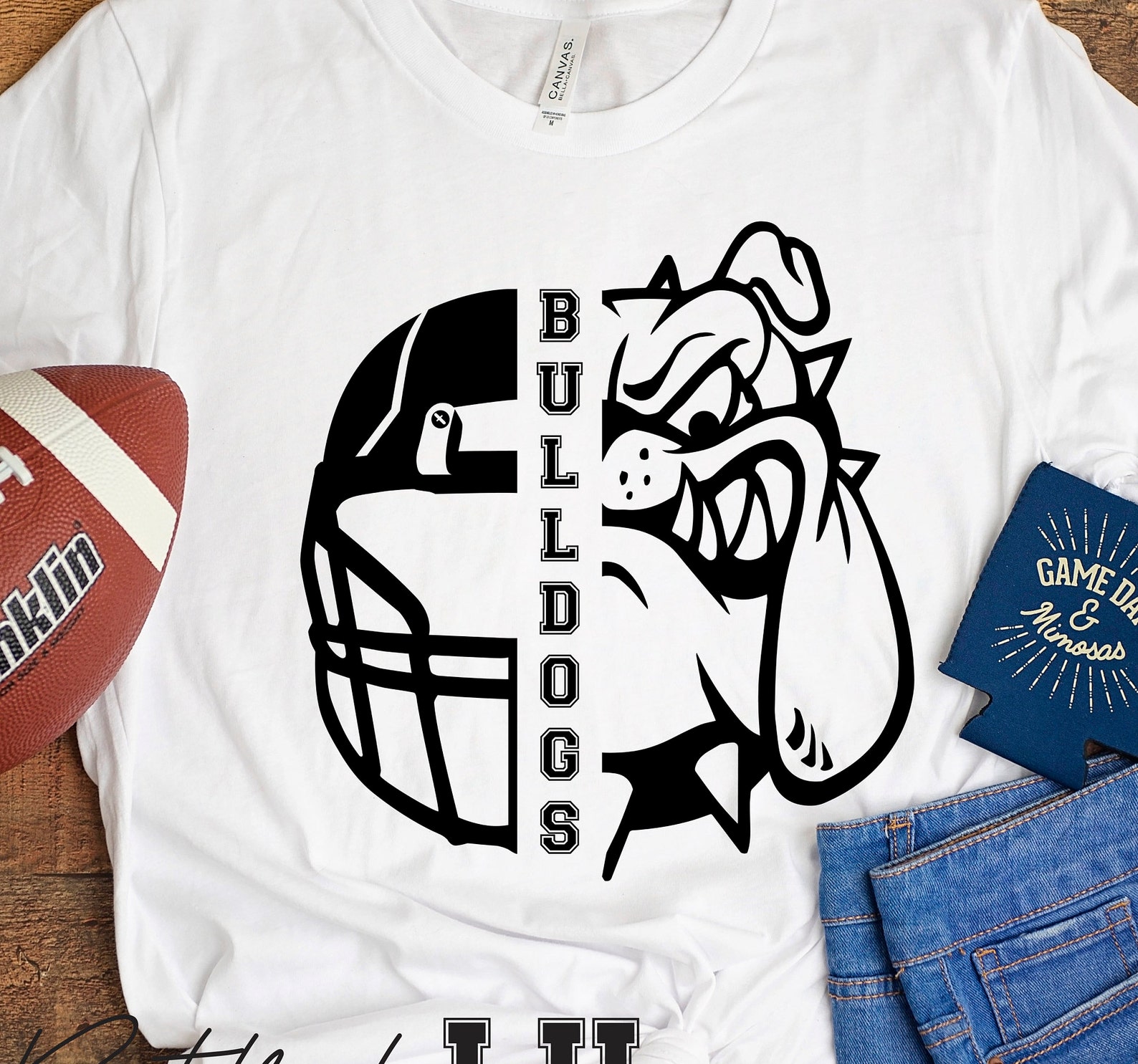 Bulldogs Fútbol SVG Bulldogs Football Camiseta Diseño SVG | Etsy