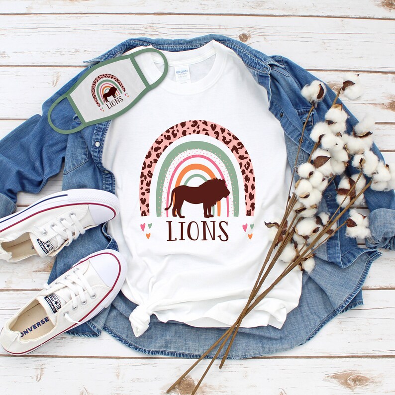 Lions Rainbow SVG Lions Sublimation Design Bonus Lions Face - Etsy