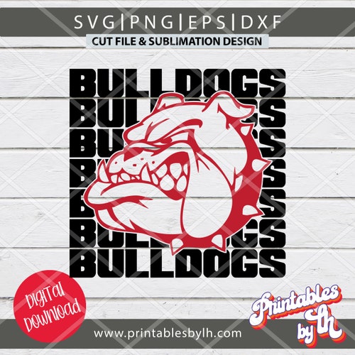 Bulldogs SVG Football SVG Bulldogs Football T-shirt Design - Etsy