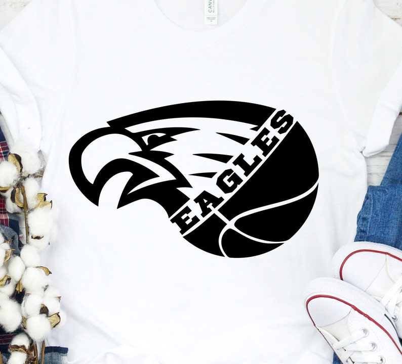 Eagles Basketball SVG Eagles Basketball Tshirt Design Etsy