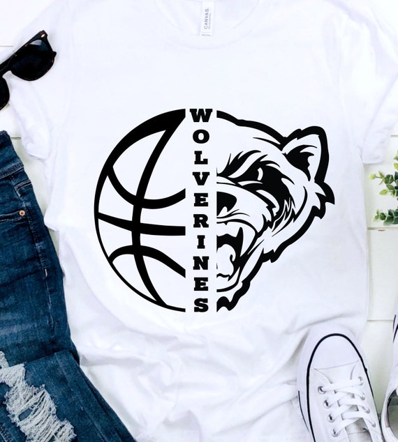 Wolverines SVG Basketball SVG Wolverines Basketball T-shirt | Etsy