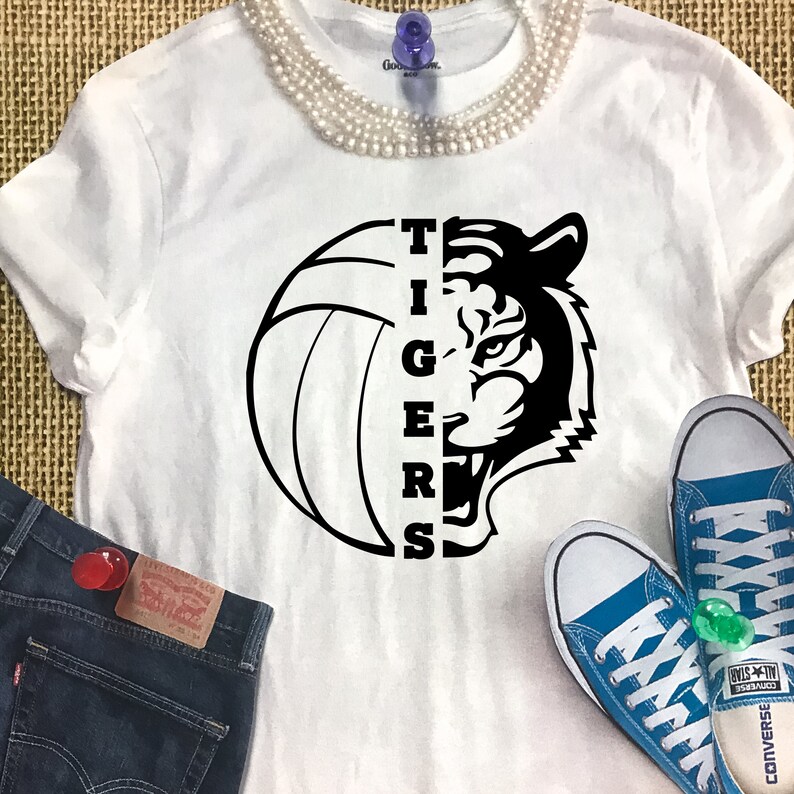 Download Tigers SVG Volleyball SVG Tigers Volleyball T-shirt Design | Etsy