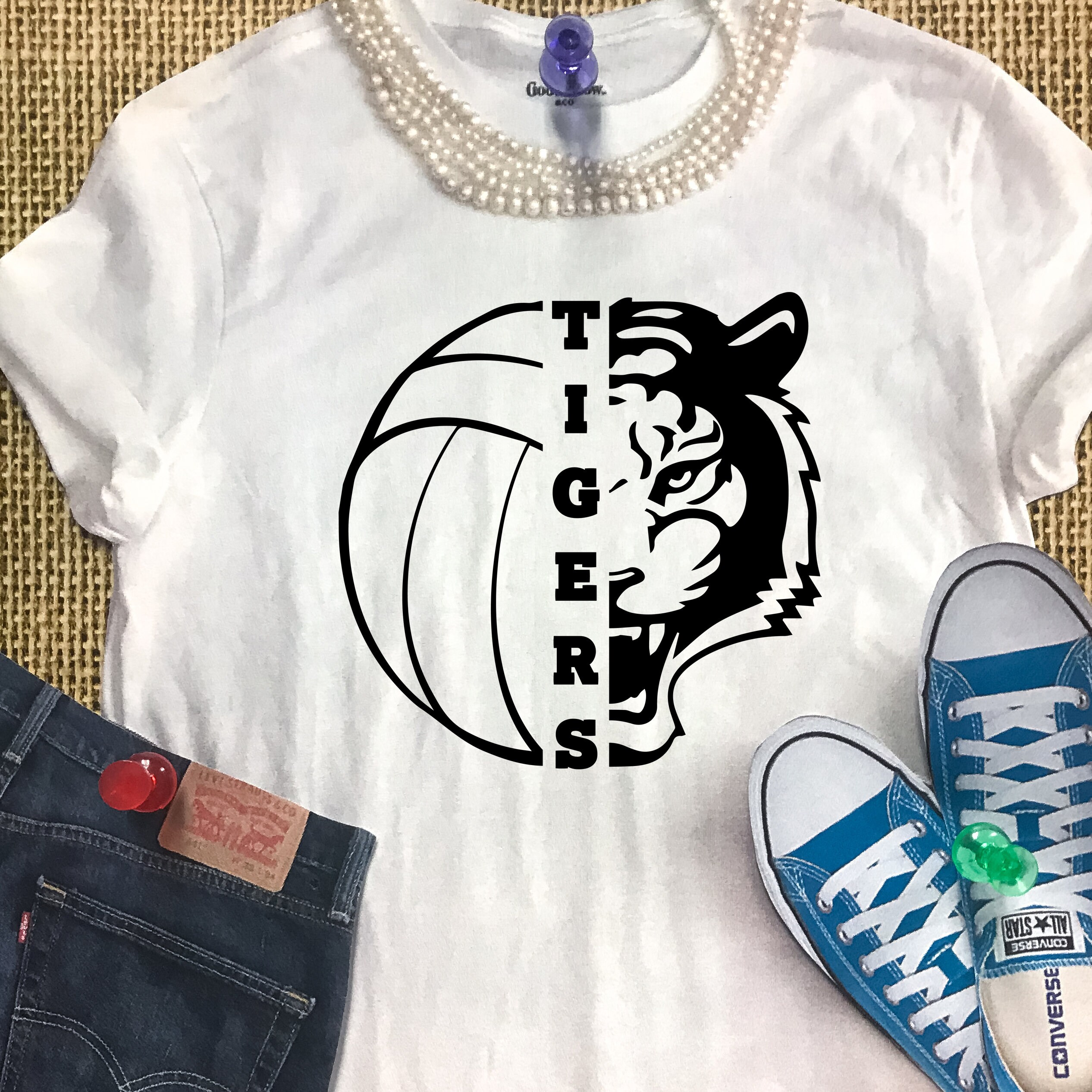 Download Tigers SVG Volleyball SVG Tigers Volleyball T-shirt Design | Etsy