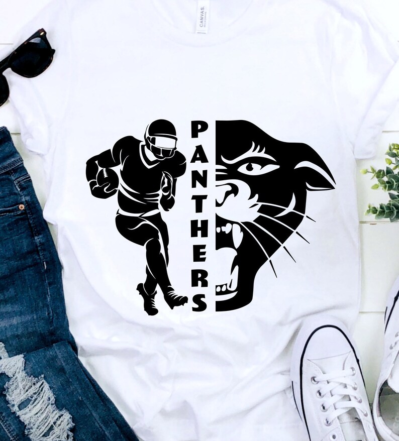 Panthers SVG Football SVG Panthers Football Tshirt Design Etsy