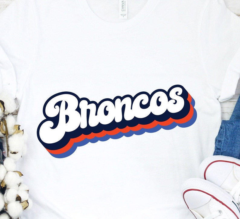 Download Broncos SVG Retro SVG Broncos Retro T-shirt Design Broncos ...