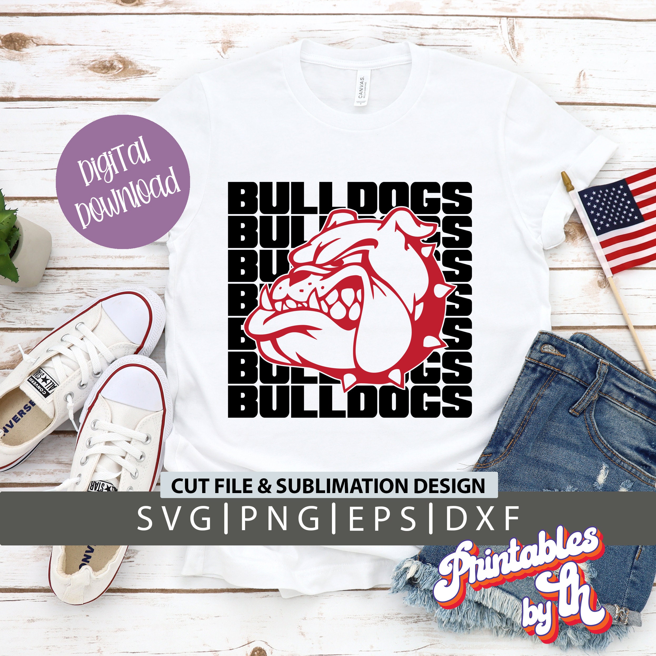 Paper, Party & Kids Clip Art & Image Files Bulldogs SVG No9SupplyCo