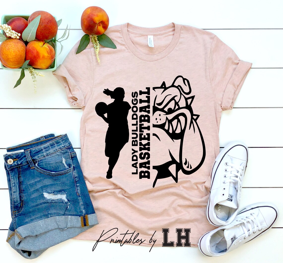 Lady Bulldogs SVG Basketball SVG Lady Bulldogs Basketball Etsy
