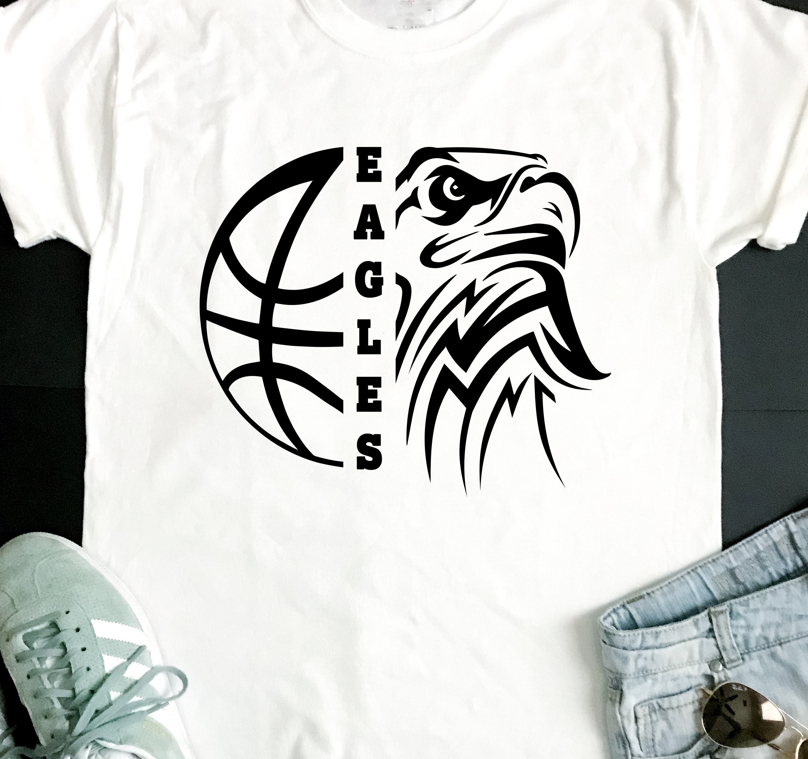 Download Eagles SVG Basketball SVG Eagles Basketball T-shirt Design | Etsy