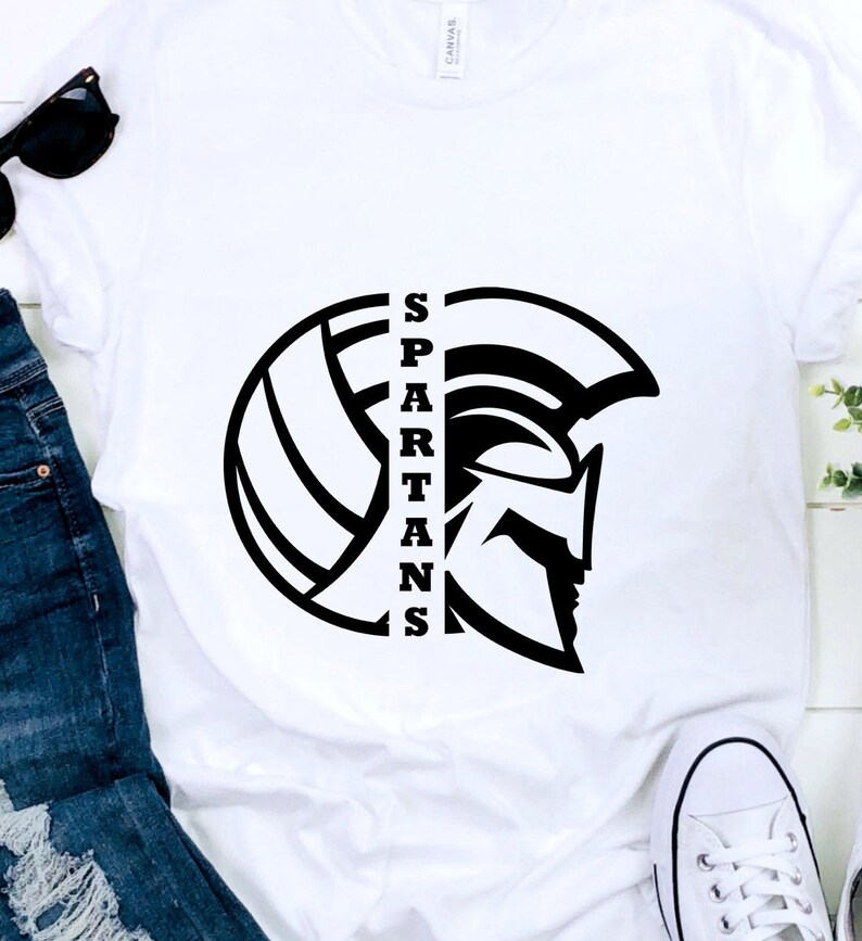 Spartans SVG Volleyball SVG Spartans Volleyball Tshirt Etsy