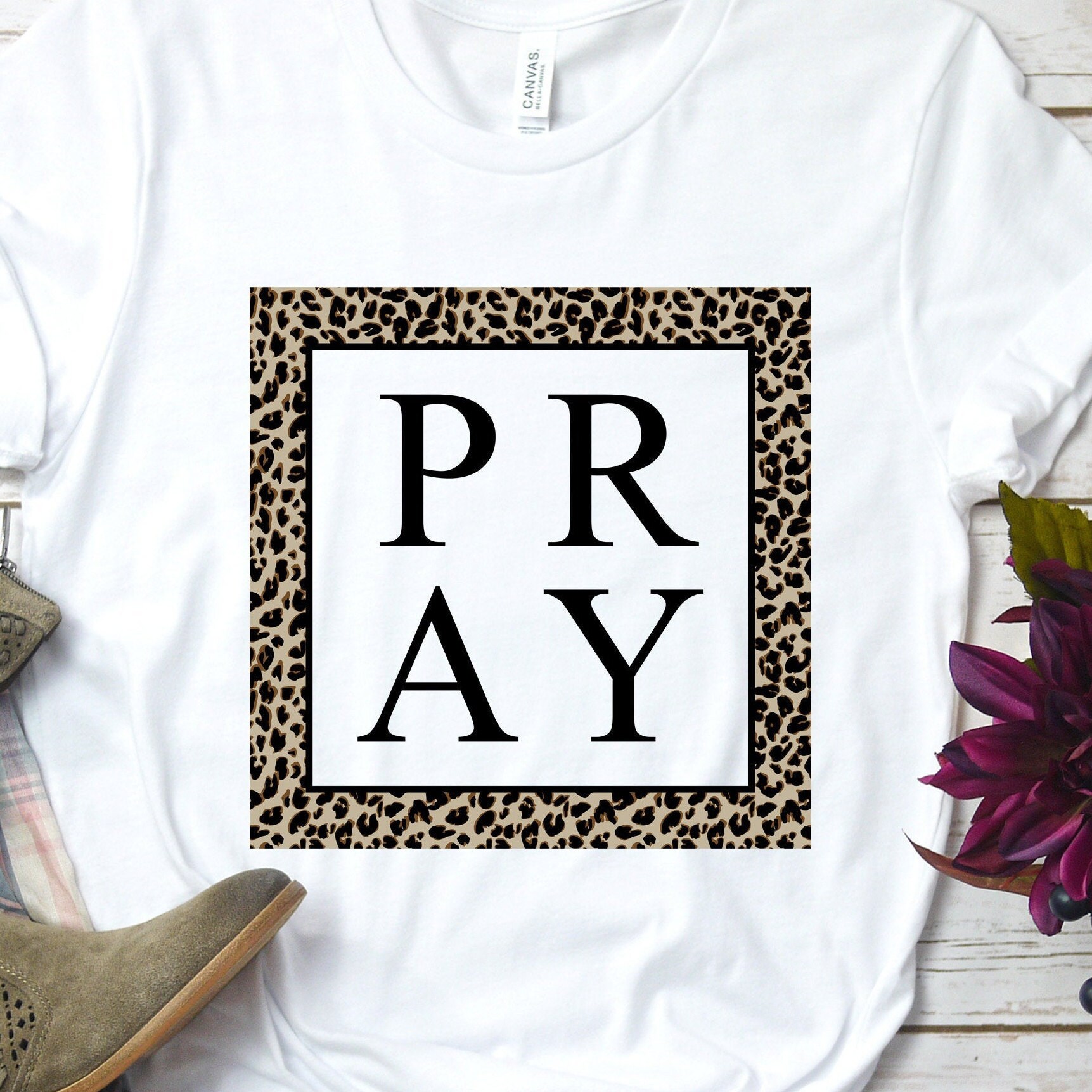 Download Pray Svg Pray Png Leopard Sublimation Design Christian Svg Etsy