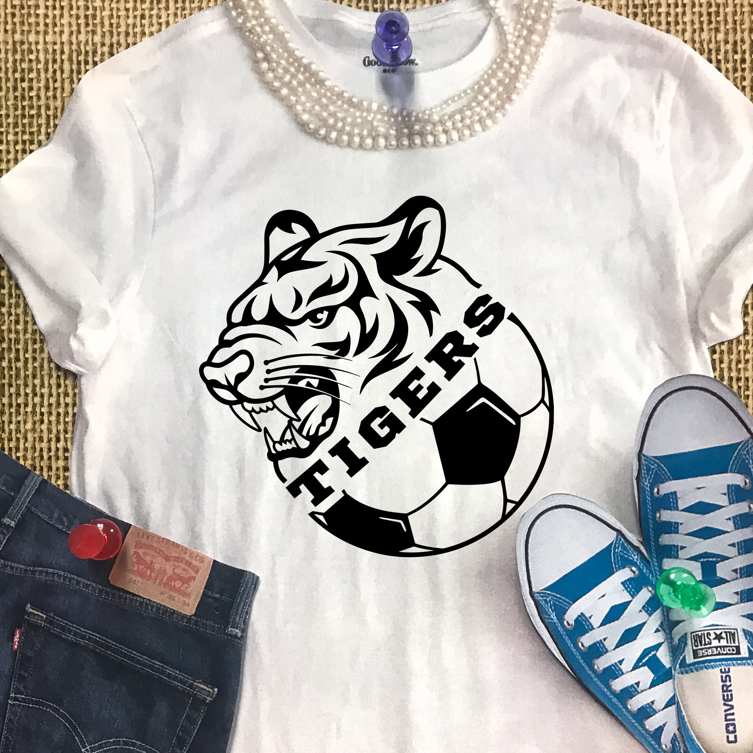 Tigers SVG Soccer SVG Tigers Soccer Tshirt Design Soccer Etsy