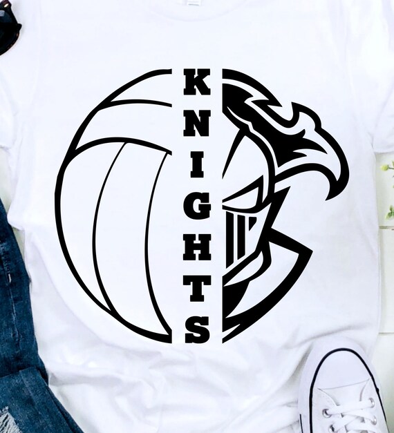 Download Knights Svg Volleyball Svg Knights Volleyball T Shirt Etsy