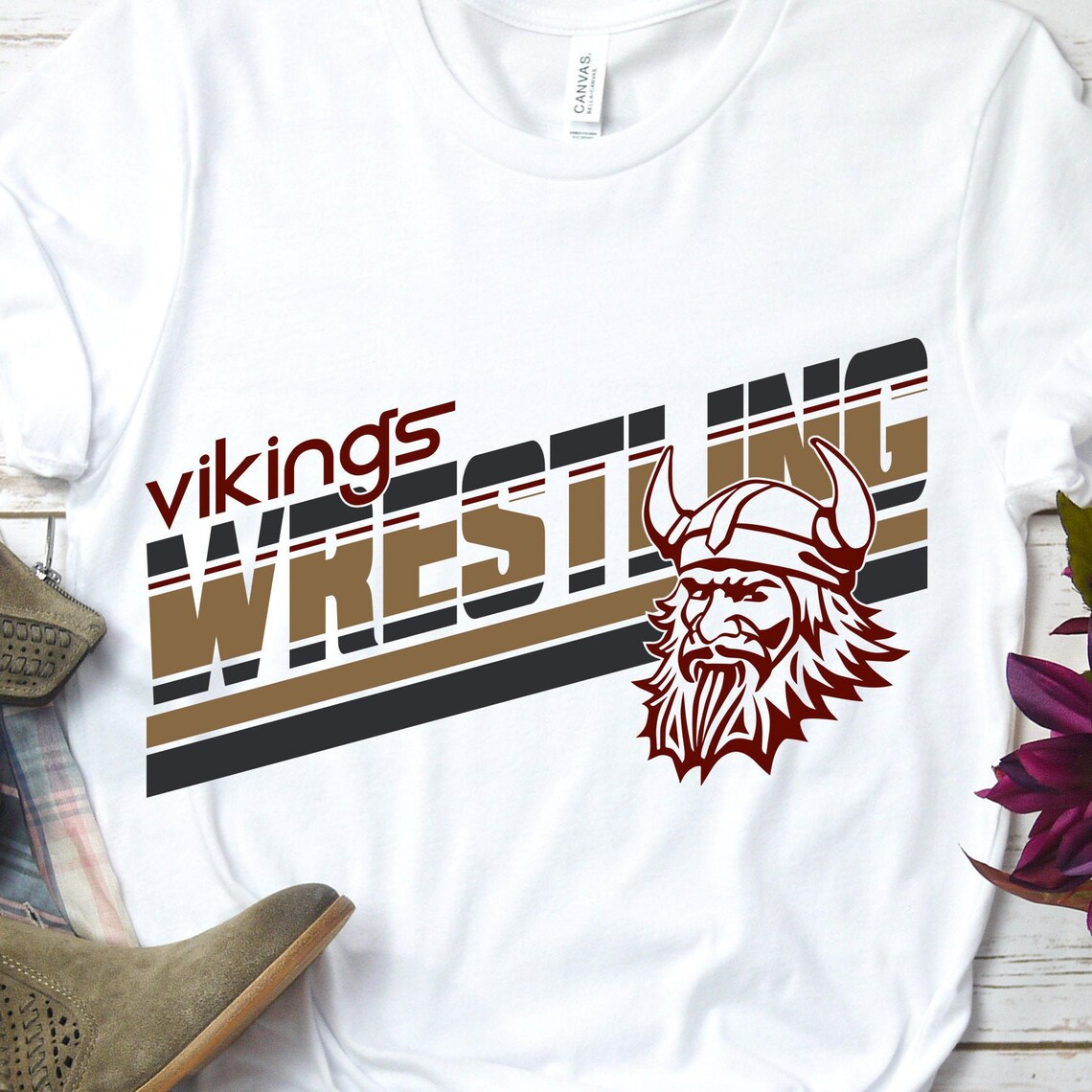 Vikings Wrestling SVG Vikings Wrestling Tshirt Design Etsy