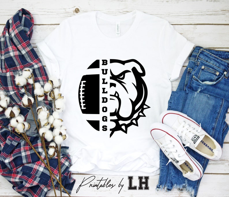 Download Bulldogs SVG Football SVG Bulldogs Football T-shirt Design ...