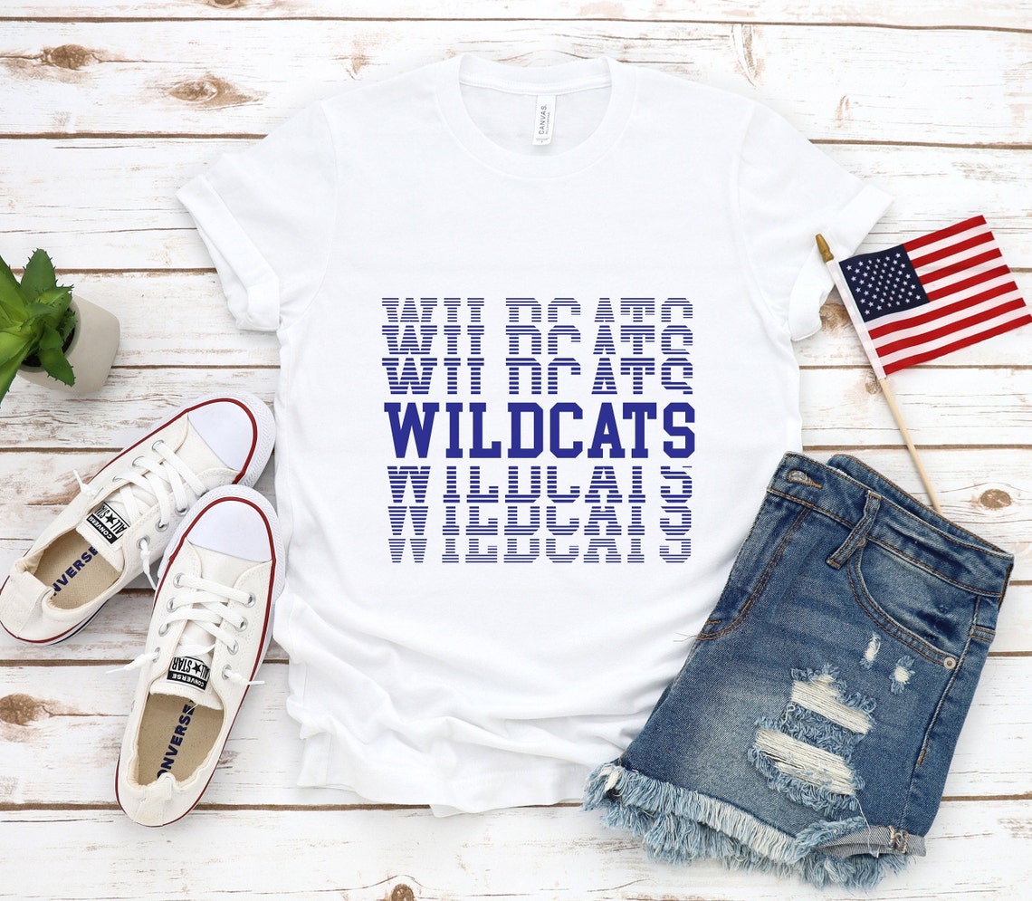Wildcats SVG Football SVG Wildcats Mascot T-shirt Design | Etsy