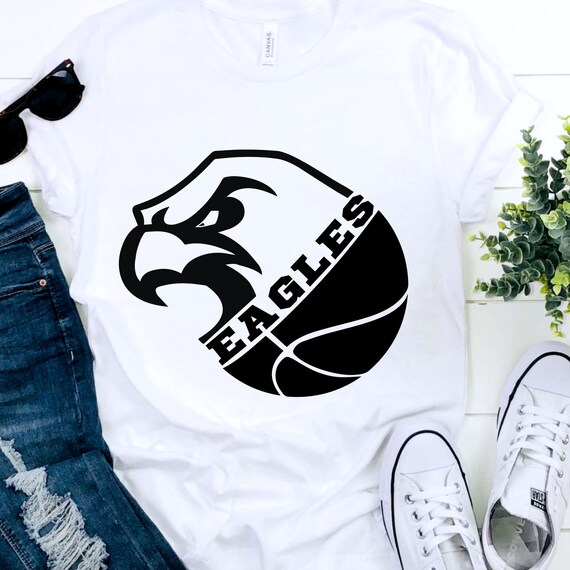 Eagles Basketball SVG Eagles Basketball Tshirt Design Etsy