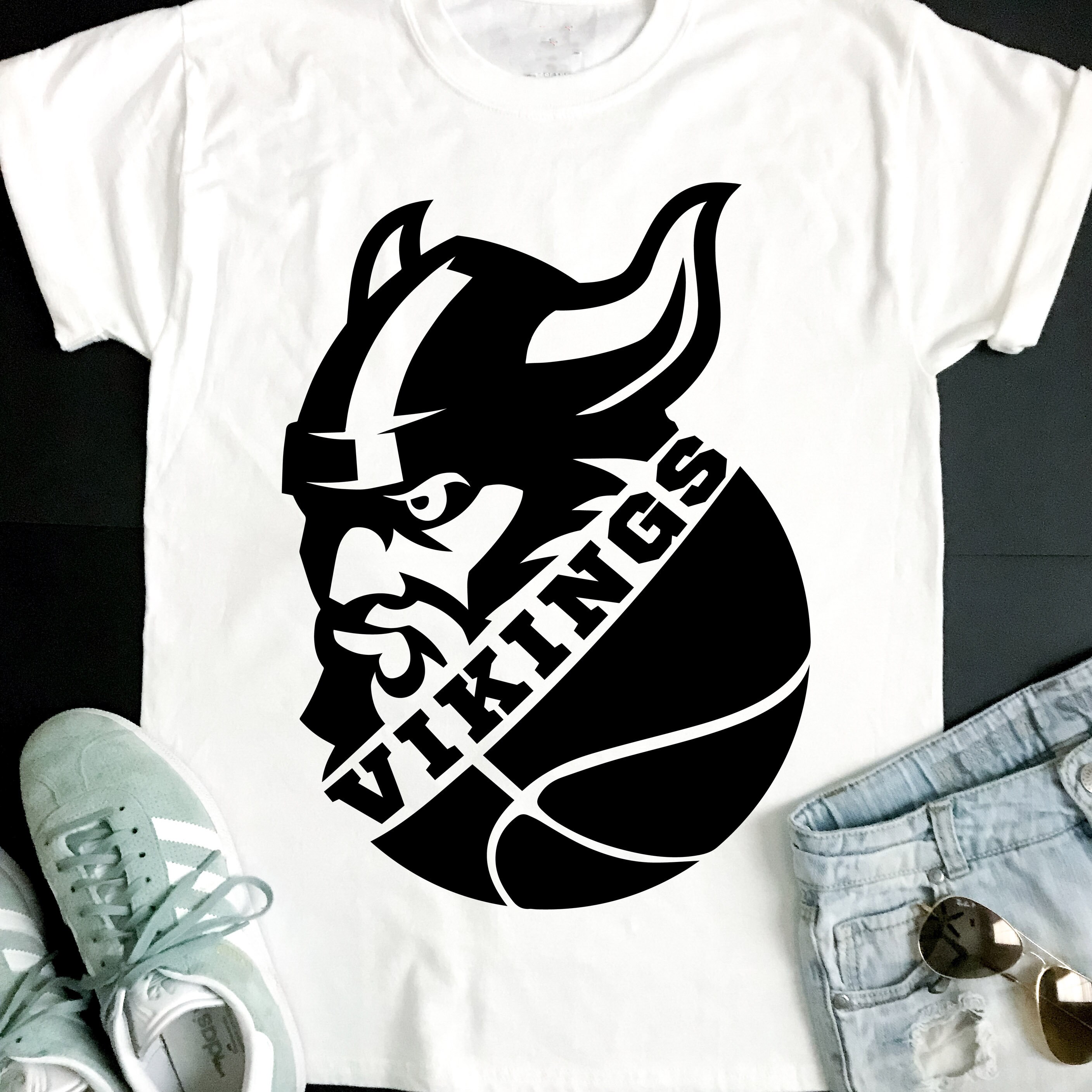 Download Vikings SVG Basketball SVG Vikings Basketball T-shirt | Etsy