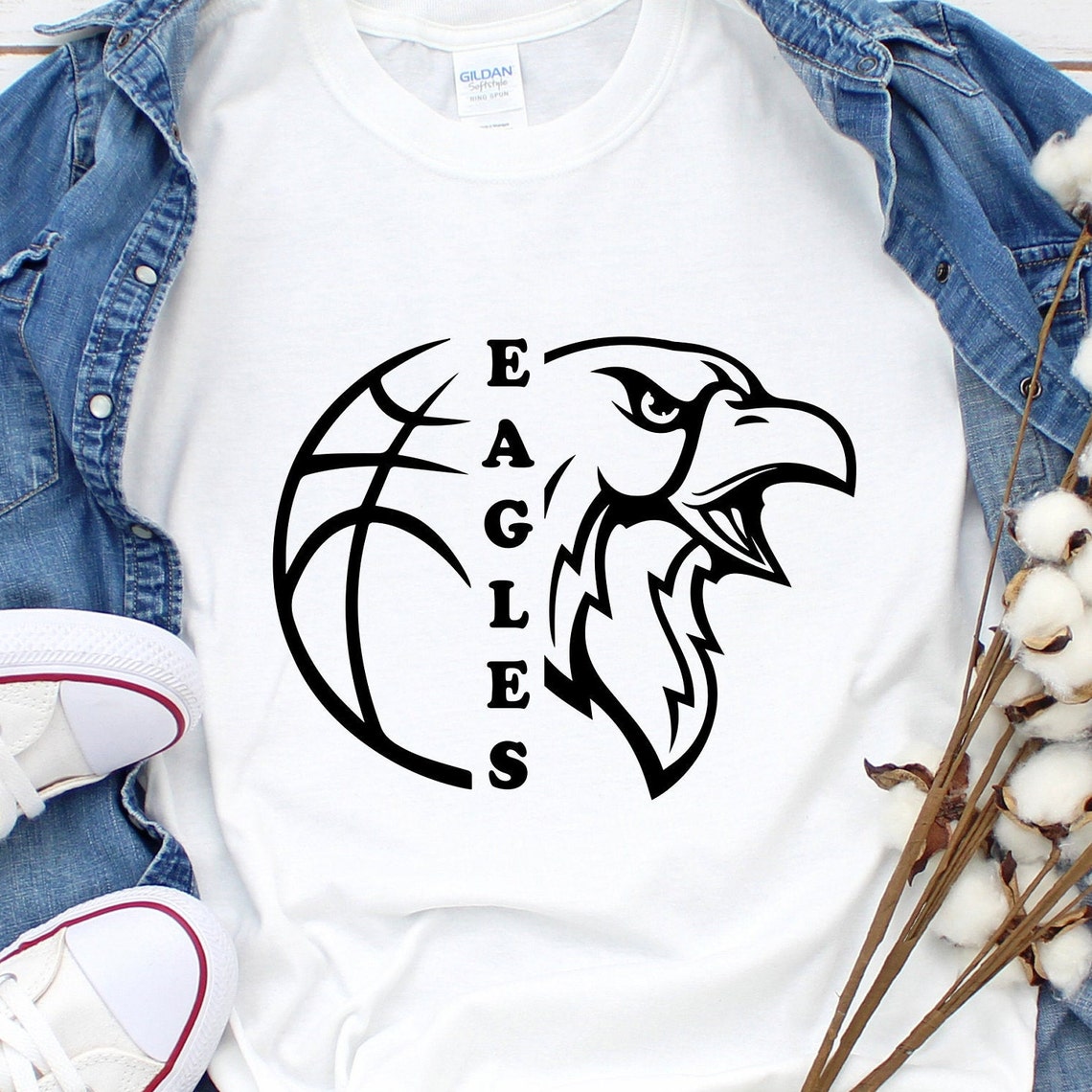 Eagles SVG Basketball SVG Eagles Basketball Tshirt Design Etsy UK