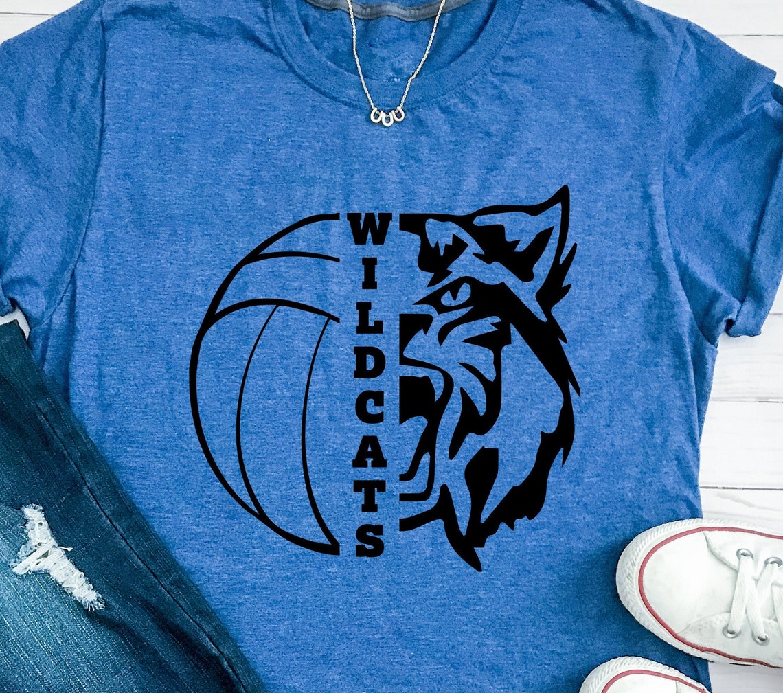 Wildcats SVG Volleyball SVG Wildcats Volleyball Tshirt Etsy