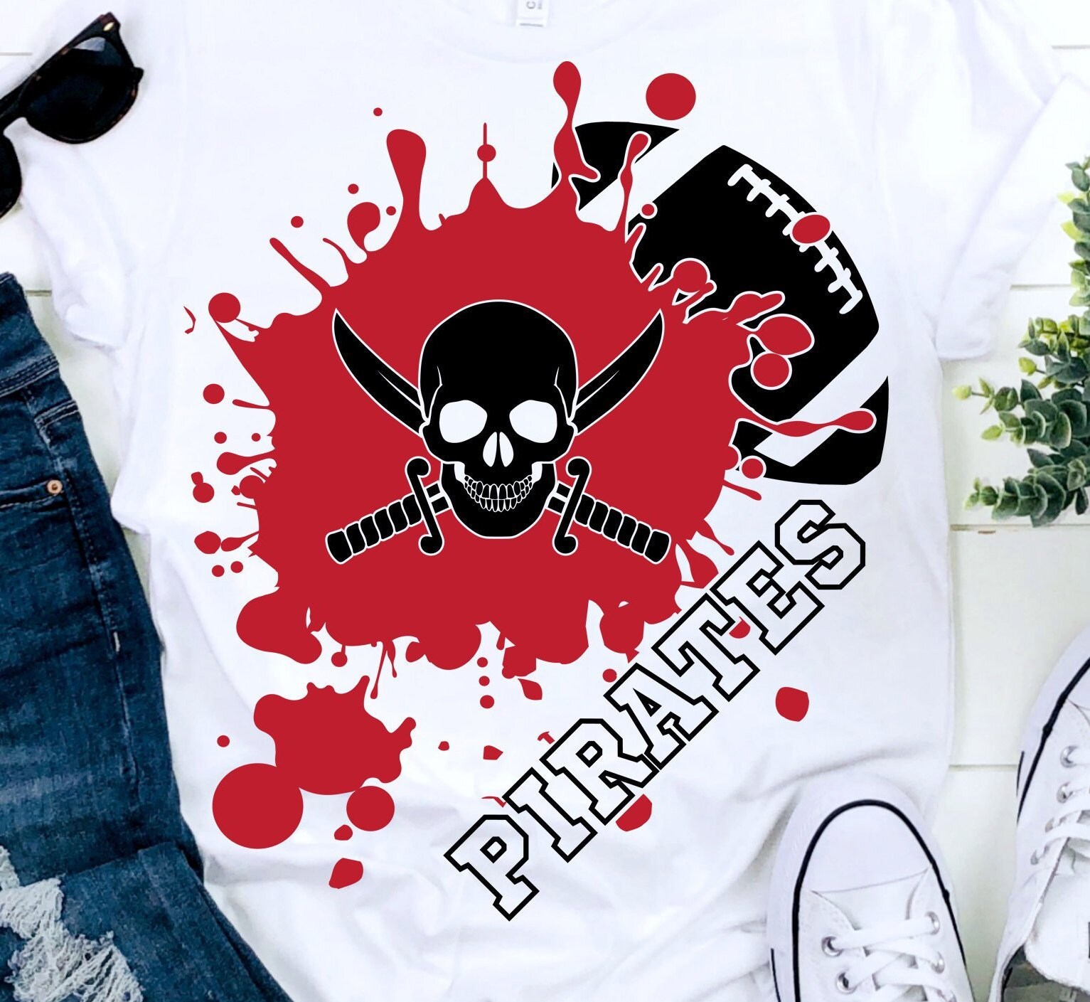 Download Pirates SVG Football SVG Pirates Football T-shirt Design ...
