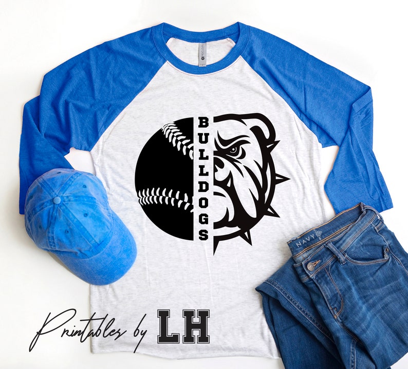 Bulldogs SVG Baseball SVG Bulldogs Baseball Tshirt Design Etsy