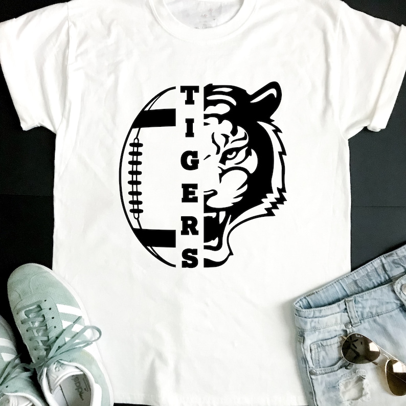 Tigers SVG Football SVG Tigers Football Tshirt Design Etsy