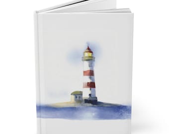 Cuaderno de tapa dura mate, Cuaderno Faro, Diario de escritura, Diario de puntos, Diario de viñetas