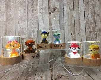 Personalized Paw Patrol night light personalized with your child's name