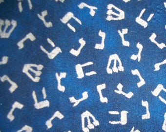 Alfabeto ebraico 16 pollici di lunghezza x 42 pollici di larghezza lettere d'argento allover su ebraico tonale cobalto scuro si prega di LEGGERE l'elenco HTf Studio 8 VIP