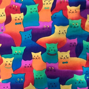 Gatti VENDUTI A MEZZO METRO Gattini colorati al neon Collana con papillon Confezionati Per favore LEGGERE l'inserzione Gatti pazzi 1997 Tesori senza tempo Hi Fashion