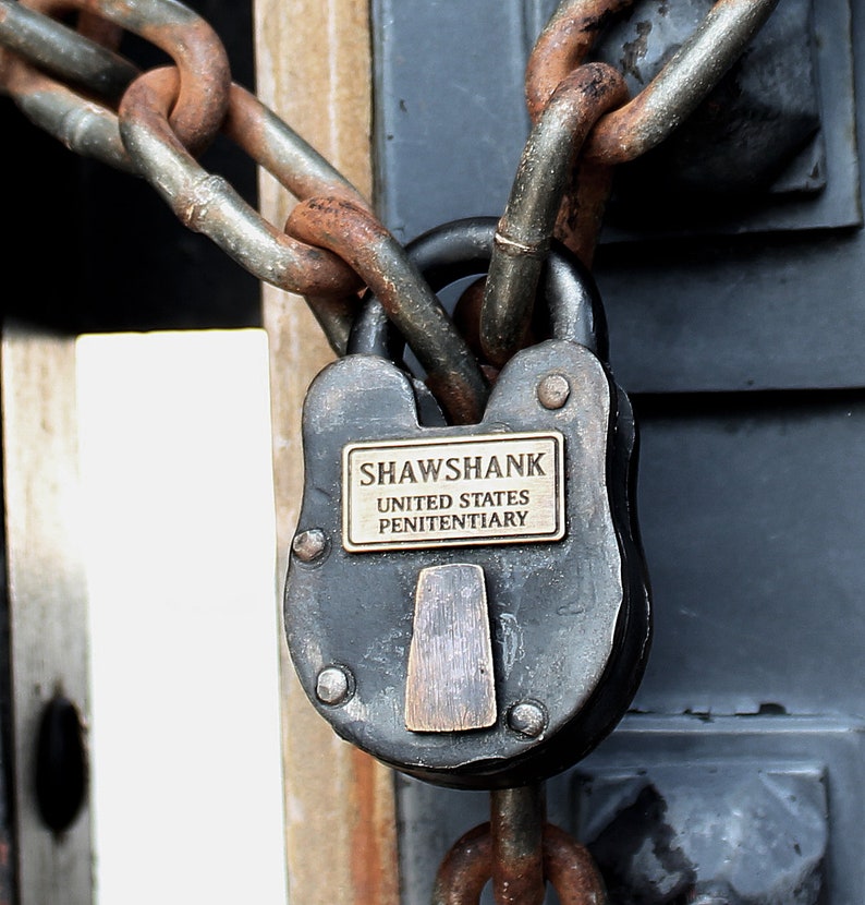 Shawshank Prison Antique Lock Movie Prop image 3