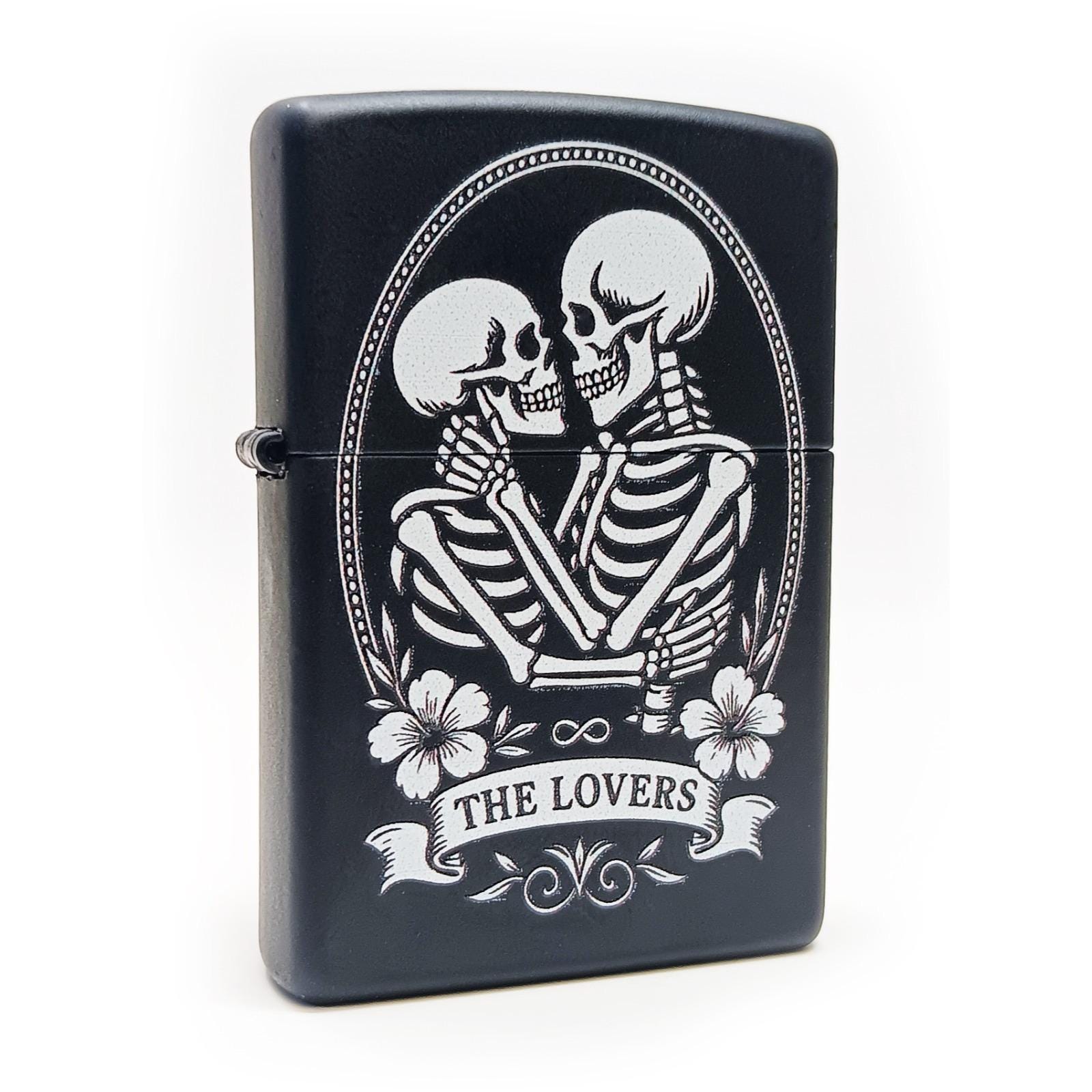 Official Zippo Lighter – “the Lovers” Skeleton Design - Etsy