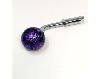 Purple metal flake Ball Swirl semi truck shift knob kenworth peterbilt. 1/2 - 13