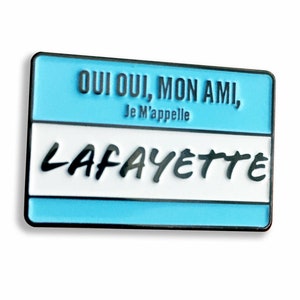 Hamilton Musical Musical Lafayette Enamel Pin Brass Alexander as mentioned on Buzzfeed