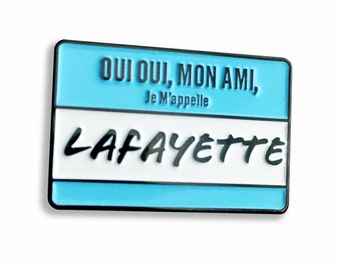 Hamilton Musical Musical Lafayette Enamel Pin Brass Alexander as mentioned on Buzzfeed