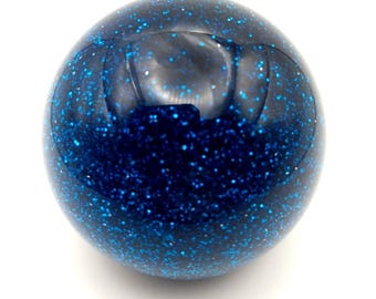 Vintage Blue Metal Flake Custom Shift Knob Hot Glitter, Rat Rod shifter rat fink
