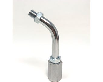 1/2"-13 to M16x1.5 Shift Knob Adapter – Curved Stainless Extension Arm Shifter