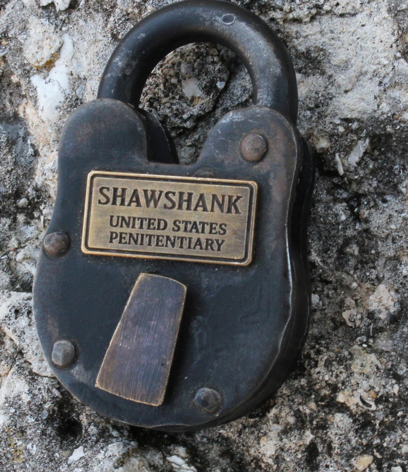 Shawshank Prison Antique Lock Movie Prop image 2