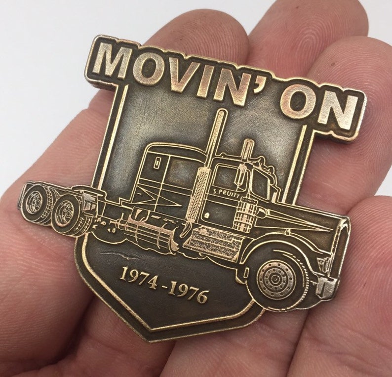 Movin On Kenworth TV Badge Pin officially licensed 100/% solid brass master badge KW