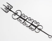 3344 An antique wrought iron broaching or toasting fork, thought to be Spanish or Basque