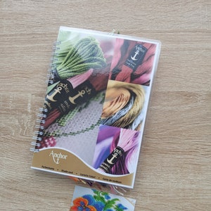 Ankerkleurenkaart met echte draad Kleurenkaart Kleurenkaart Boekkleurenkaart Kleurenkaart Voorbeelden Kleuren