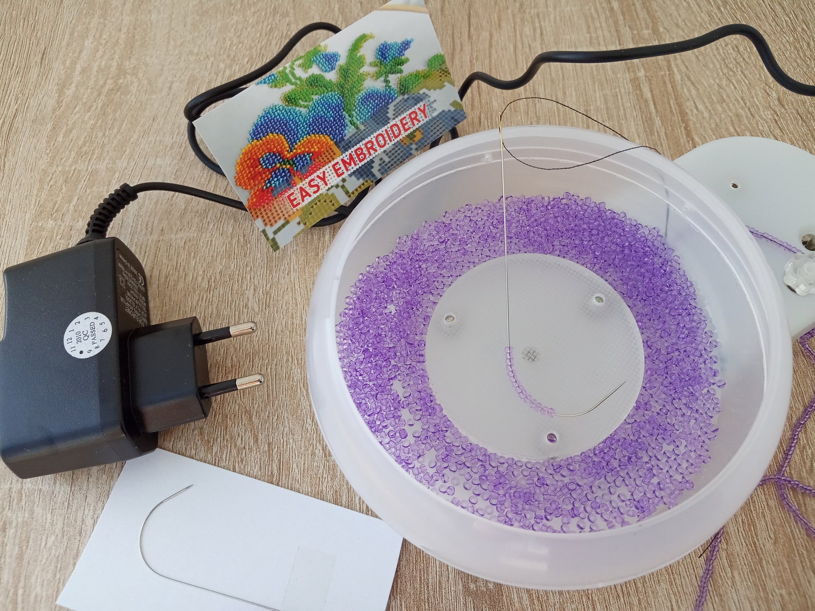 Bead Spinner and 2 Special needles Bead Stringing Electric Etsy