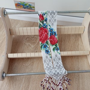 Beading Loom for Bead Weaving - Wide Work Surface - Perfect for Bracelets & Necklaces - Easy Bead Loom Kit - Beginner Professional Friendly