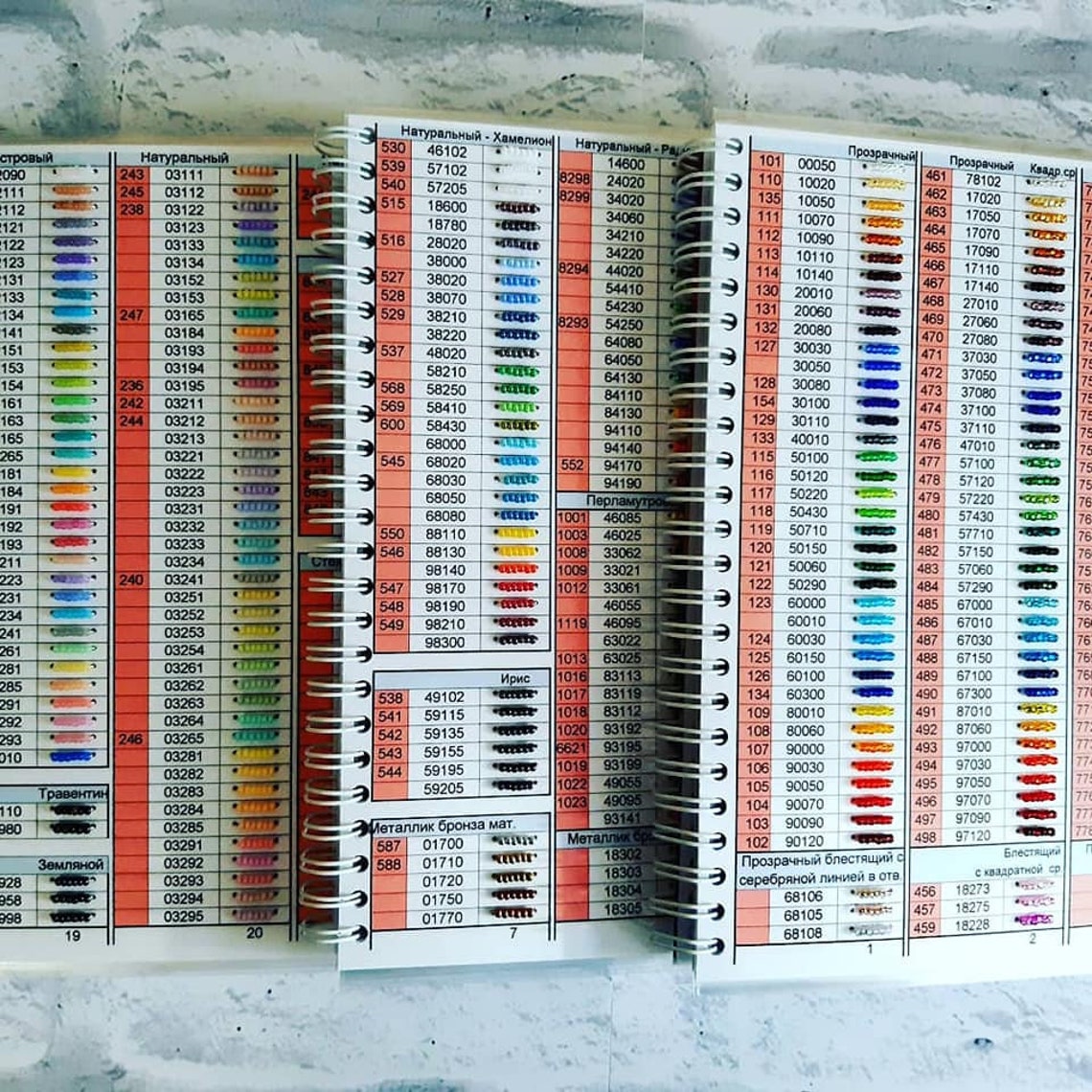 Color Chart Beads Preciosa 10/0 Seed Beads Sample Color Card Etsy