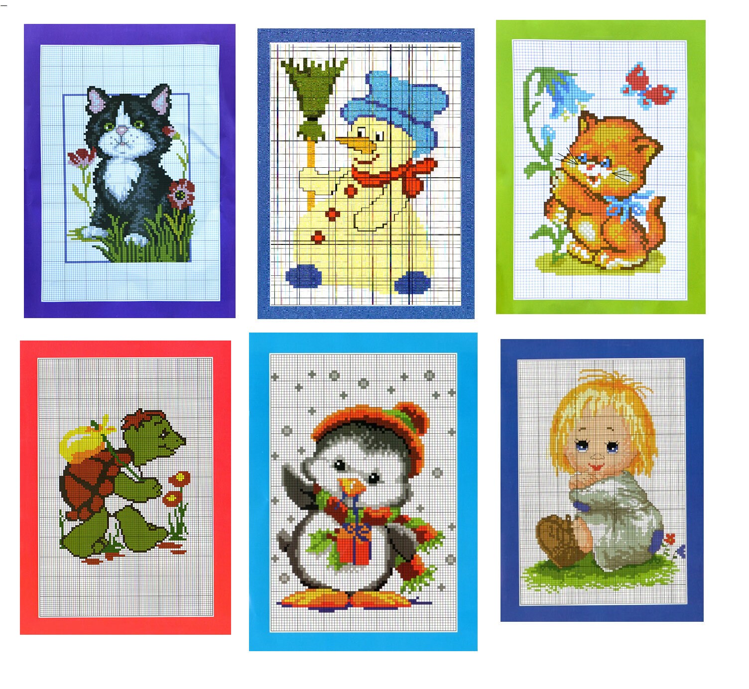Mini Counted Cross Stitch Embroidery Kit Cross Stitch Easy Etsy