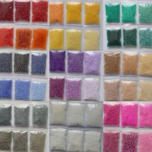Preciosa 10/0 Czech Seed Beads Kit - 54 Colors for DIY Jewelry, Embroidery & Beading Projects - High-Quality Czech Glass Beads