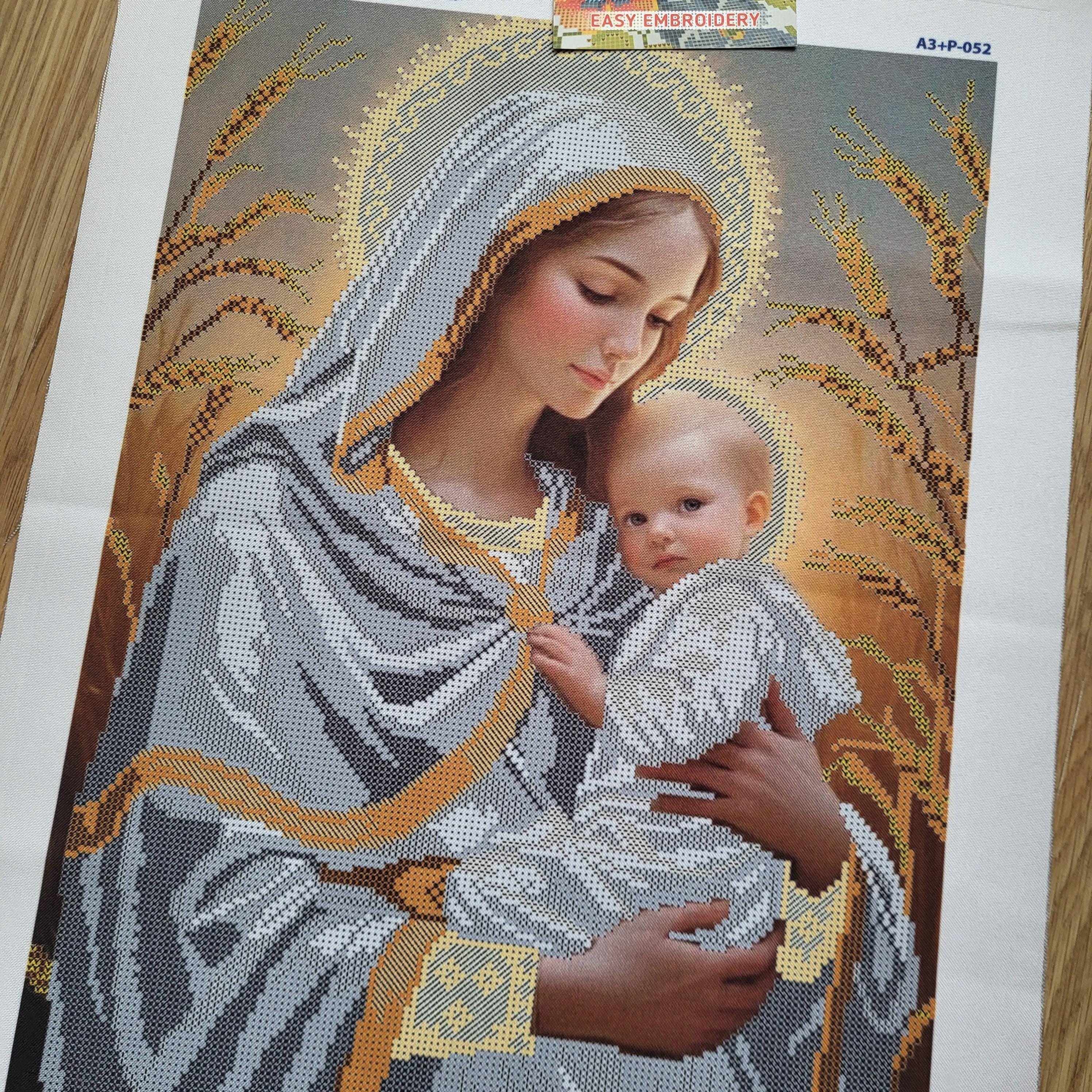 Madonna and Child Needlepoint - Etsy