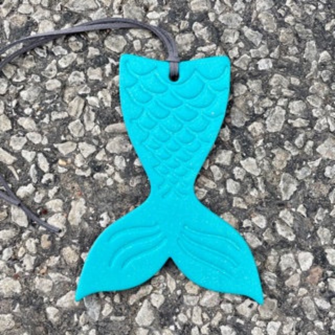 Mermaid Tail Air Flair Leather Car Air Freshener Etsy