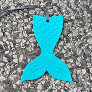 Mermaid Tail Air Flair - Leather Car Air Freshener